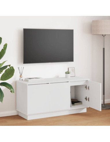 Mobile TV Bianco 100 x 38 x 49 cm Legno multistrato