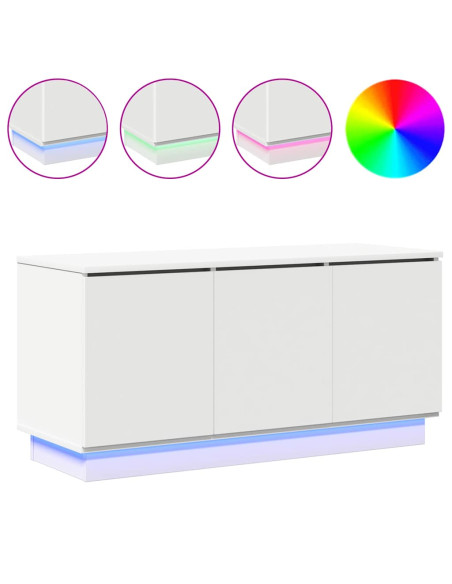 Mobile TV Bianco 100 x 38 x 49 cm Legno multistrato