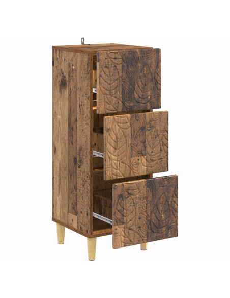 Mobile con Cassetti Legno antico 33 x 34,5 x 90 cm