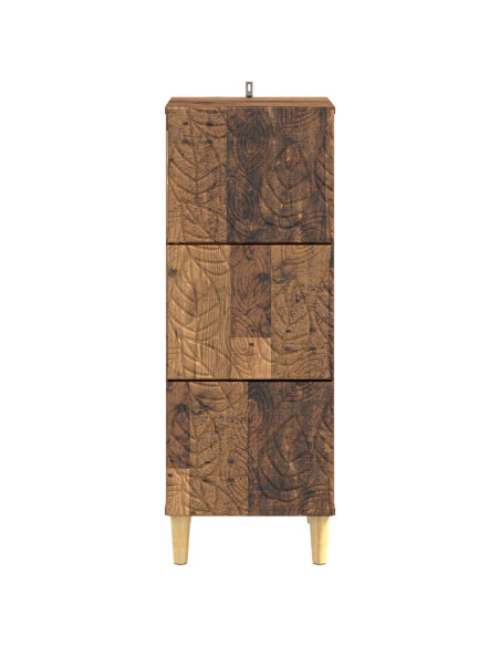 Mobile con Cassetti Legno antico 33 x 34,5 x 90 cm