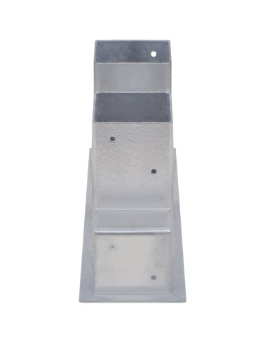Set Supporti per Legna da Ardere 8 pz in Acciaio Argento