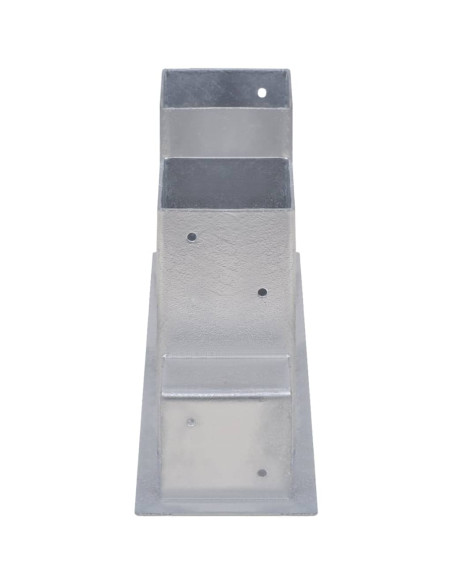 Set Supporti per Legna da Ardere 8 pz in Acciaio Argento
