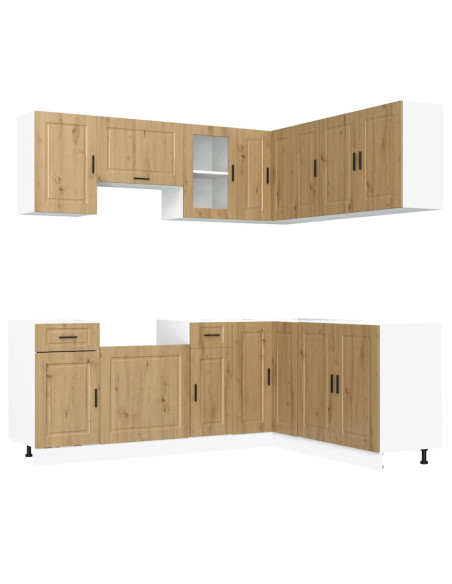 Set Mobili da Cucina 11 pz Porto Rovere Artigianale Truciolato