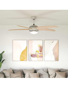 Ventilatore da soffitto con luce Ø 130 cm Sonoma