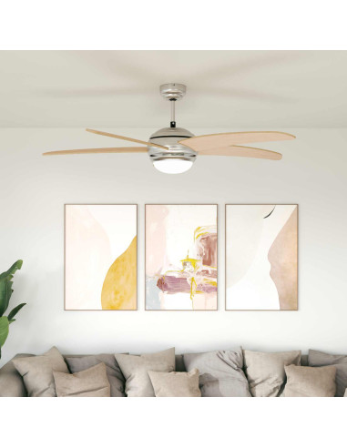 Ventilatore da soffitto con luce Ø 130 cm Sonoma