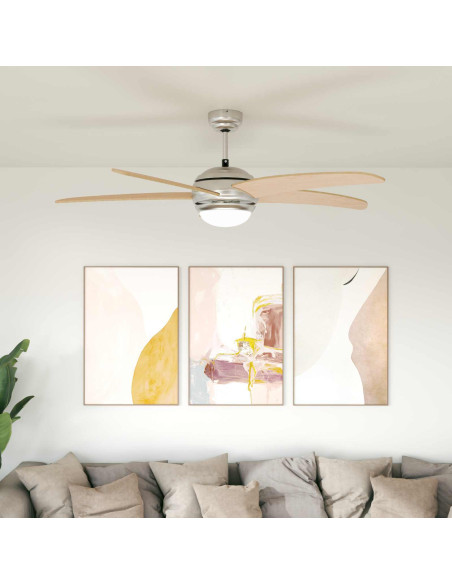 Ventilatore da soffitto con luce Ø 130 cm Sonoma