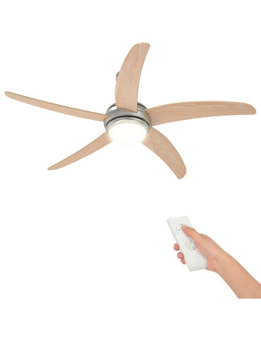 Ventilatore da soffitto con luce Ø 130 cm Sonoma