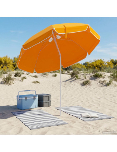 Ombrello da giardino 160 cm Poliestere 170T Arancione