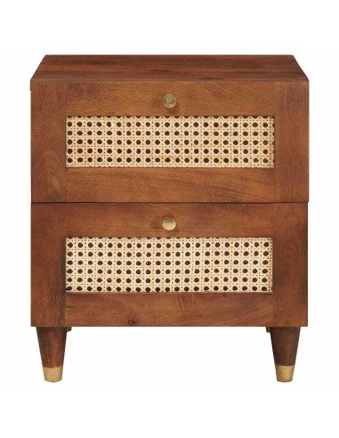 Armadio da Notte con cassetto 2 pcs Marrone 40 x 33,5 x 46 cm