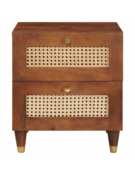Armadio da Notte con cassetto 2 pcs Marrone 40 x 33,5 x 46 cm