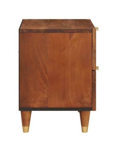 Armadio da Notte con cassetto 2 pcs Marrone 40 x 33,5 x 46 cm