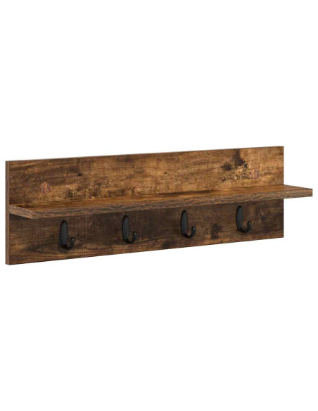 Appendiabiti a muro Rovere fumé 60 x 10,5 x 18 cm