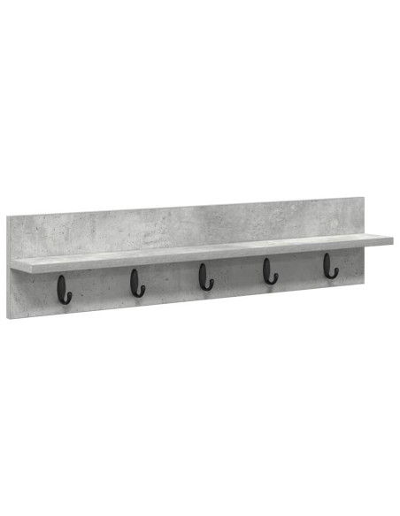 Appendiabiti a muro Grigio cemento 80 x 10,5 x 18 cm