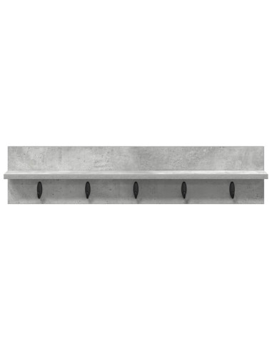 Appendiabiti a muro Grigio cemento 80 x 10,5 x 18 cm