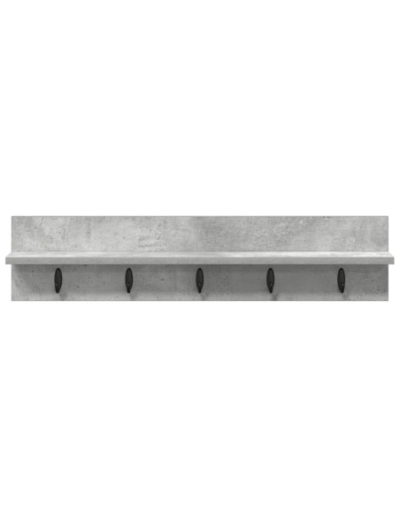 Appendiabiti a muro Grigio cemento 80 x 10,5 x 18 cm