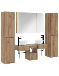 Set di mobili per il bagno 6 pcs Rovere Artigianale