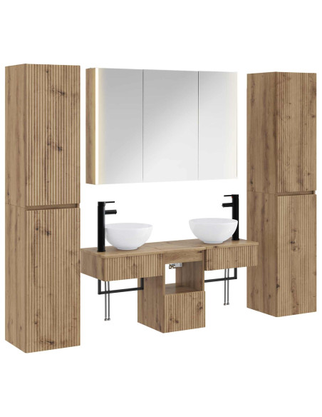 Set di mobili per il bagno 6 pcs Rovere Artigianale