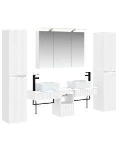 Set di mobili per il bagno 6 pcs Bianco