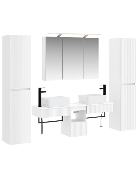 Set di mobili per il bagno 6 pcs Bianco