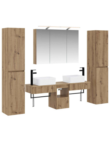 Set di mobili per il bagno 6 pcs Rovere Artigianale