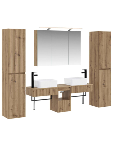 Set di mobili per il bagno 6 pcs Rovere Artigianale