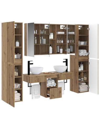 Set di mobili per il bagno 6 pcs Rovere Artigianale