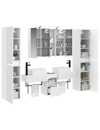 Set di mobili per il bagno 6 pcs Bianco