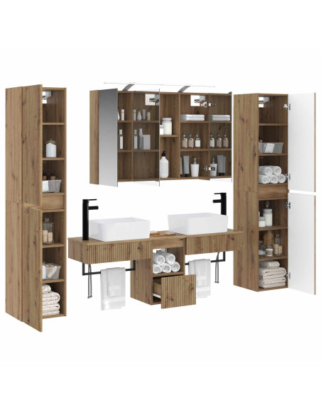 Set di mobili per il bagno 6 pcs Rovere Artigianale