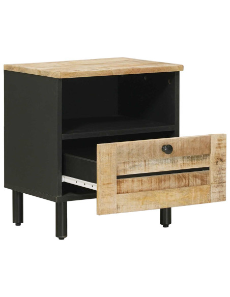 Comodino 2 pcs Marrone 40 x 33 x 46 cm Legno di mango massello