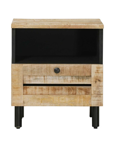 Comodino 2 pcs Marrone 40 x 33 x 46 cm Legno di mango massello