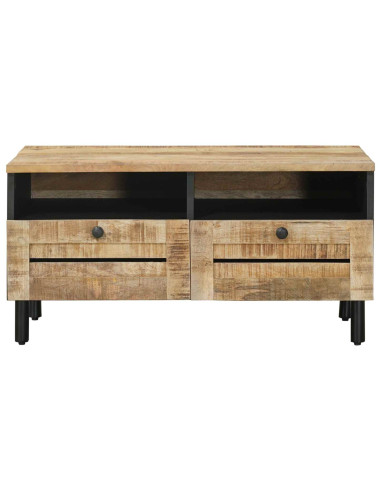 Tavolino da salotto Marrone e Nero 80 x 54 x 40 cm