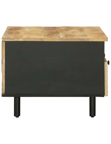 Tavolino da salotto Marrone e Nero 80 x 54 x 40 cm