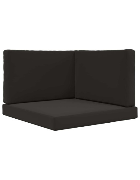 Cuscino per divano da esterno 3 pcs Nero Poliestere