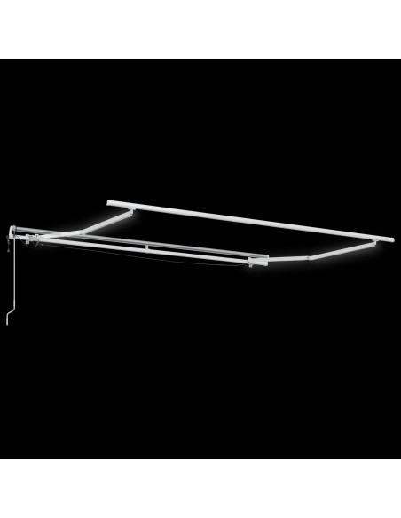 Tenda Retrattile Grigio chiaro e bianco 350 x 250 cm