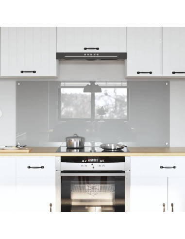 Schienale da cucina 2 pcs Grigio chiaro 70 x 60 cm