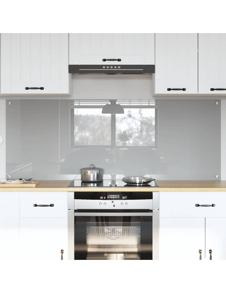 Schienale da cucina 2 pcs Grigio chiaro 80 x 60 cm