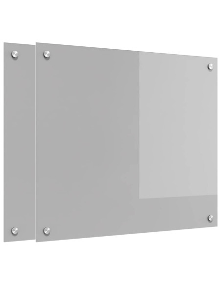 Schienale da cucina 2 pcs Grigio chiaro 70 x 60 cm