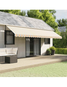 Tessuto di Ricambio per Mantovana Tenda Strisce Multicolore 6 m