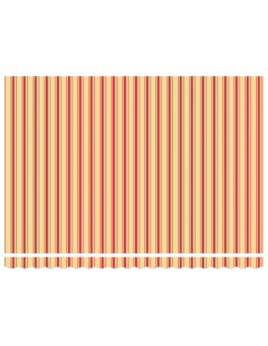 Tessuto per Tenda Giallo e Arancione 450 × 350 cm Poliestere