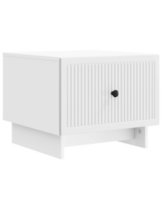 Tavolino da salotto Bianco 49 x 50 x 40 cm Legno ingegnerizzato