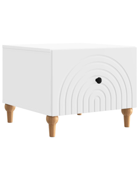Tavolino da salotto Bianco 49 x 50 x 40 cm Legno ingegnerizzato