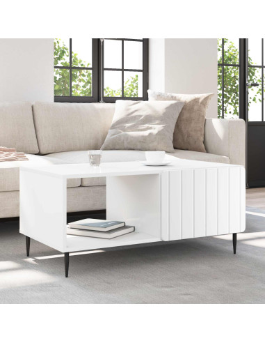 Tavolino da salotto Bianco 90 x 50 x 40 cm Legno ingegnerizzato
