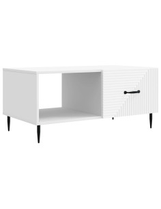 Tavolino da salotto Bianco 90 x 50 x 40 cm Legno ingegnerizzato