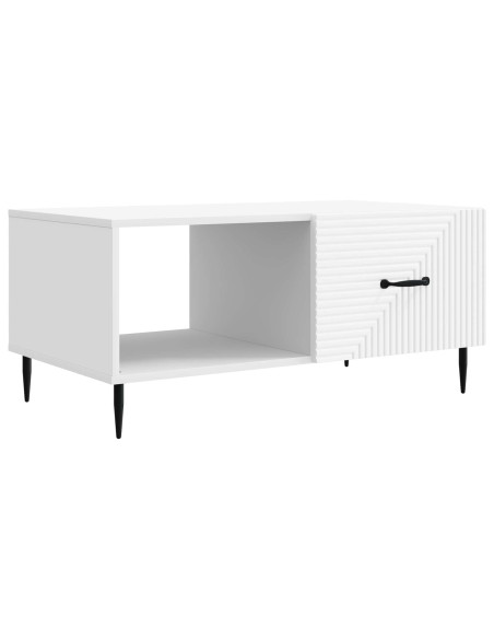 Tavolino da salotto Bianco 90 x 50 x 40 cm Legno ingegnerizzato