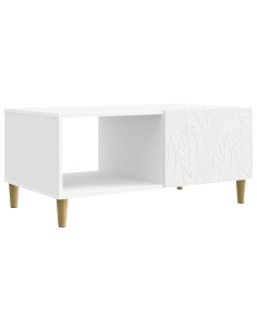 Tavolino da salotto Bianco 90 x 50 x 40 cm Legno ingegnerizzato