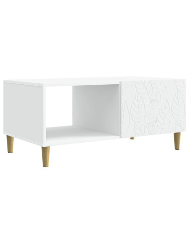 Tavolino da salotto Bianco 90 x 50 x 40 cm Legno ingegnerizzato
