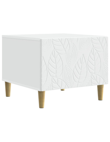 Tavolino da salotto Bianco 50 x 49 x 40 cm Legno ingegnerizzato