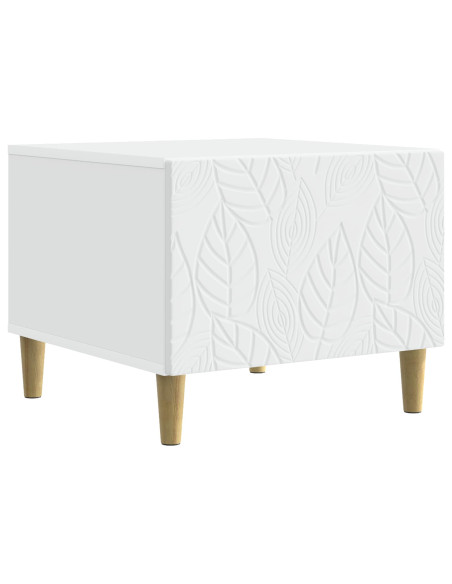 Tavolino da salotto Bianco 50 x 49 x 40 cm Legno ingegnerizzato