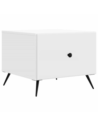 Tavolino da salotto Bianco 49 x 50 x 40 cm Legno ingegnerizzato
