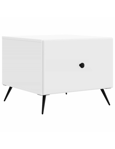 Tavolino da salotto Bianco 49 x 50 x 40 cm Legno ingegnerizzato